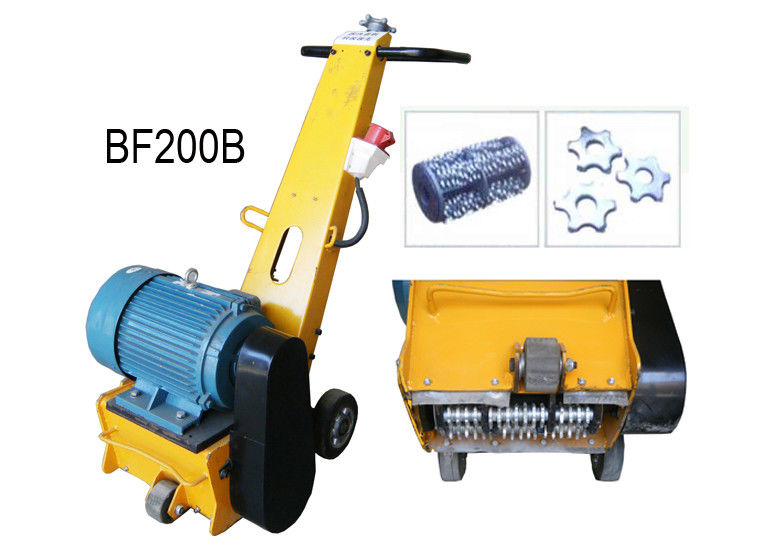 Safety Roughen Concrete Floor Scarifying Machine , Eelectric Road Milling Planer