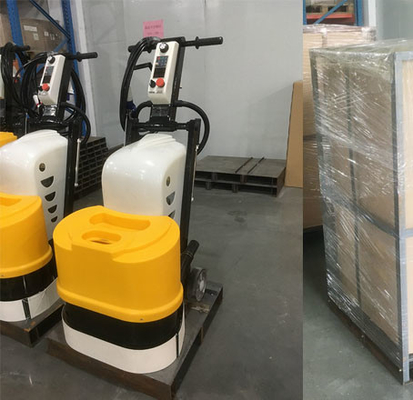 Dos máquina de pulir concreta del terrazo trifásico de las placas 380V
